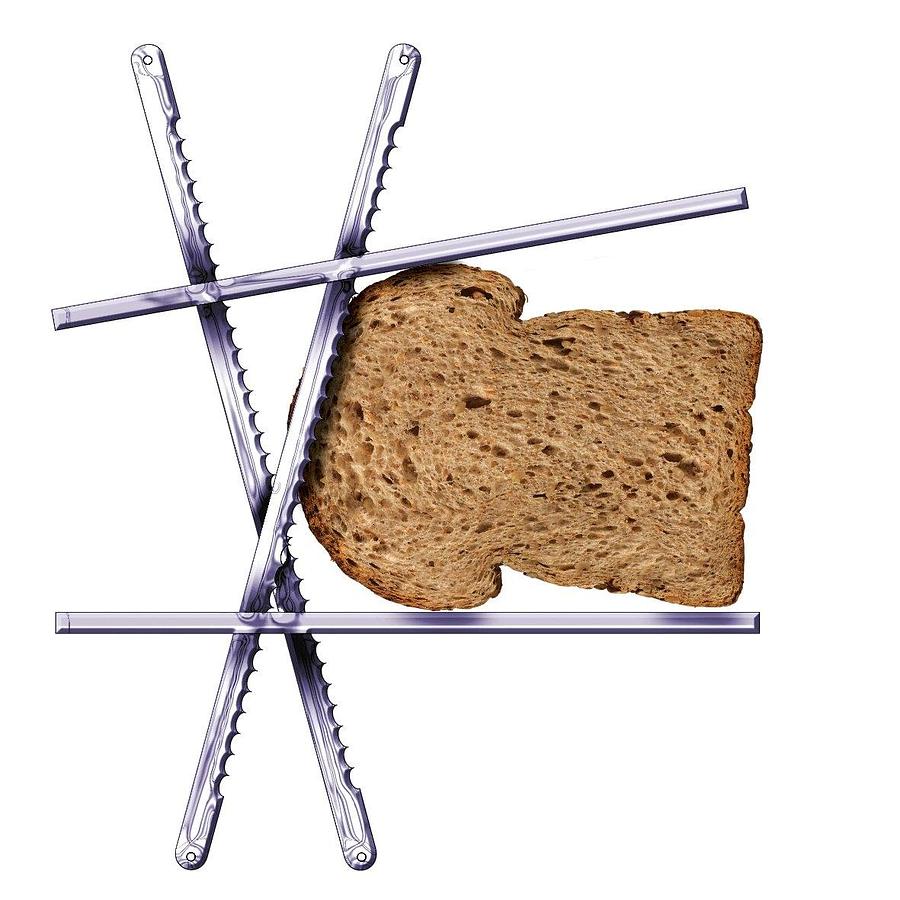 Daub Manual Tabletop Cross Cut Bread Slicer
