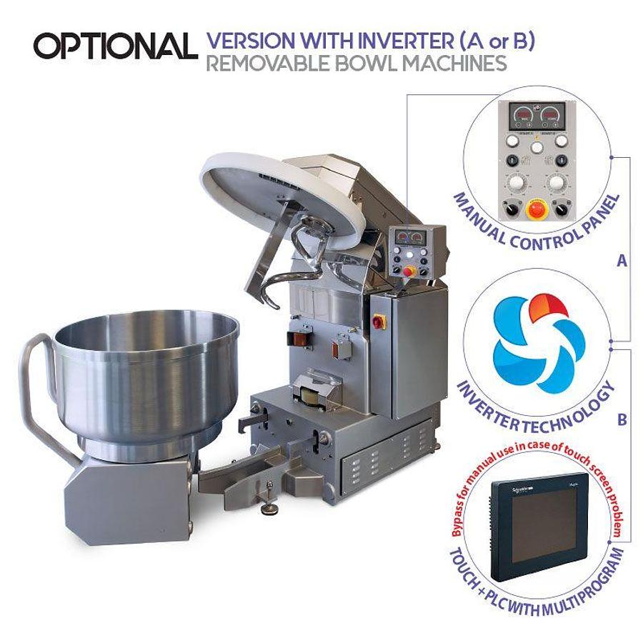 Automatic spiral mixer with removable bowl Mod.Unimix