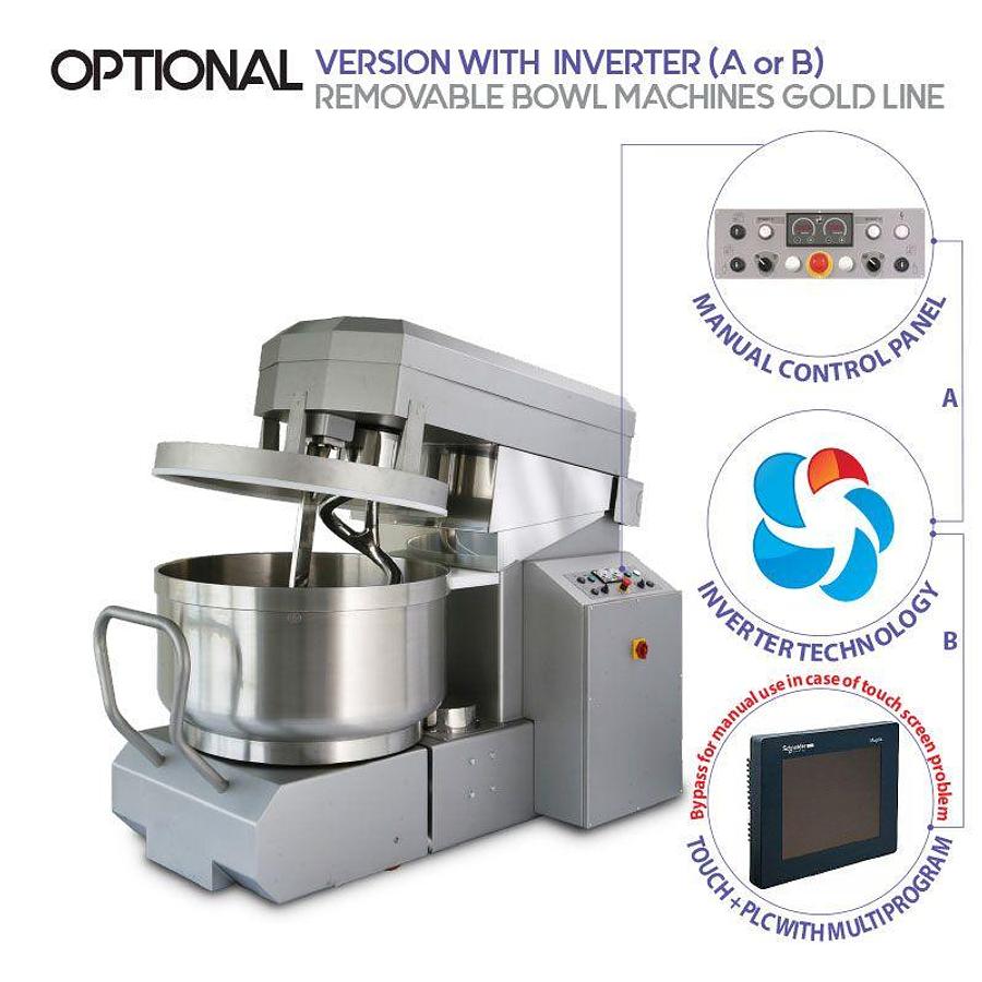 Automatic spiral mixer with removable bowl Mod.Gold