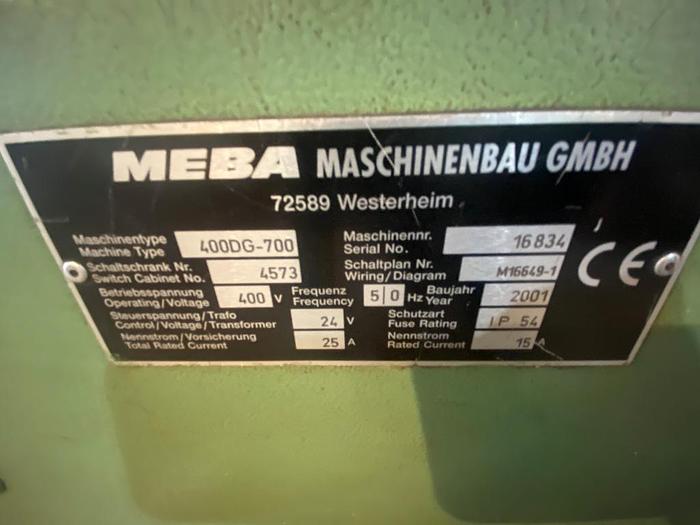 Used 2001 Peddinghaus BDL760/3 with Meba 400DG-700 Saw/Drill Line