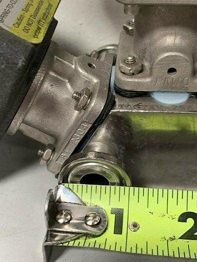 Used 3 ITT Sherotec 90PSI Stainless Steel Valves w/ 3 Position Monitors 1/2" Sanitary