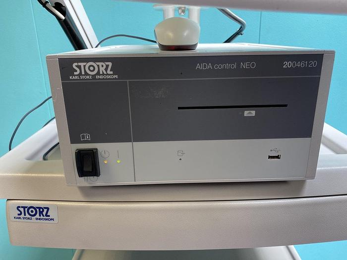 Used Storz Endoskopie Turm + 20090331, Sc-WU24-A1511 Monitor, AIDA Control NEO 20046120 DOKU System