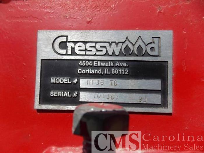 Used Creswood HF 36 Wood Grinder