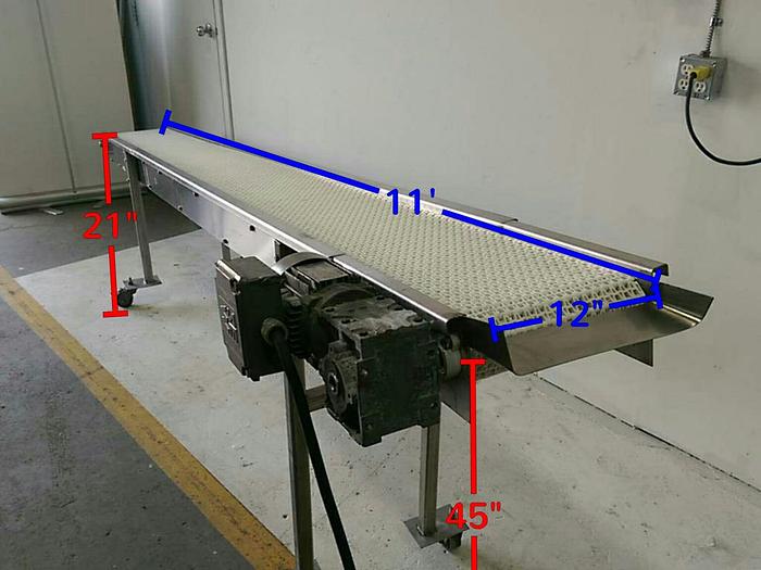 Used 11′ long Incline Conveyor