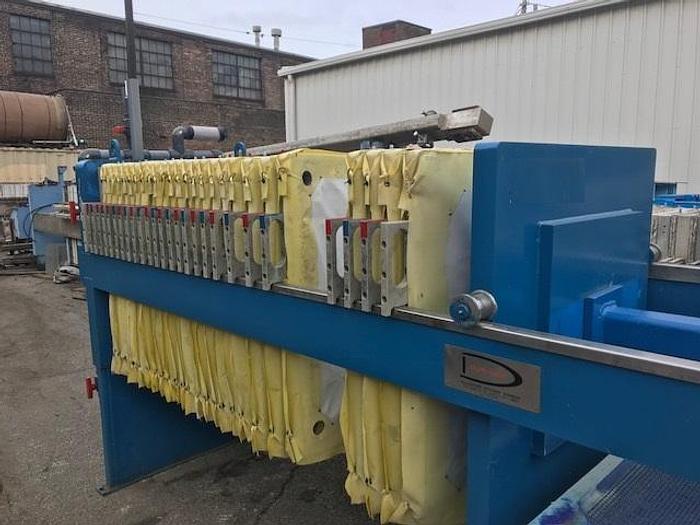 Used 22 CU. FT. DURIRON FILTER PRESS (RECONDITIONED) #9402