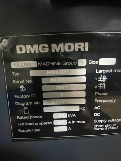DMG MORI NHX6300 NEW NEVER CUT A CHIP