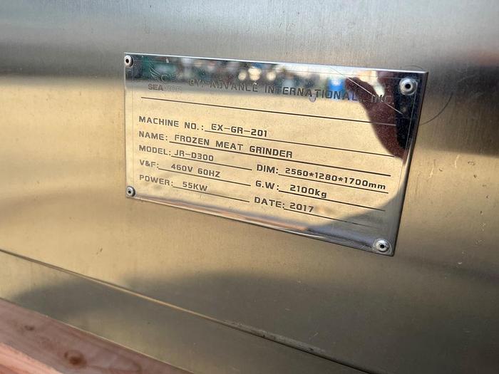 Used Grinder, Meat, Frozen, S/st, J Helper, Mdl JR-300, 75 HP #S744924