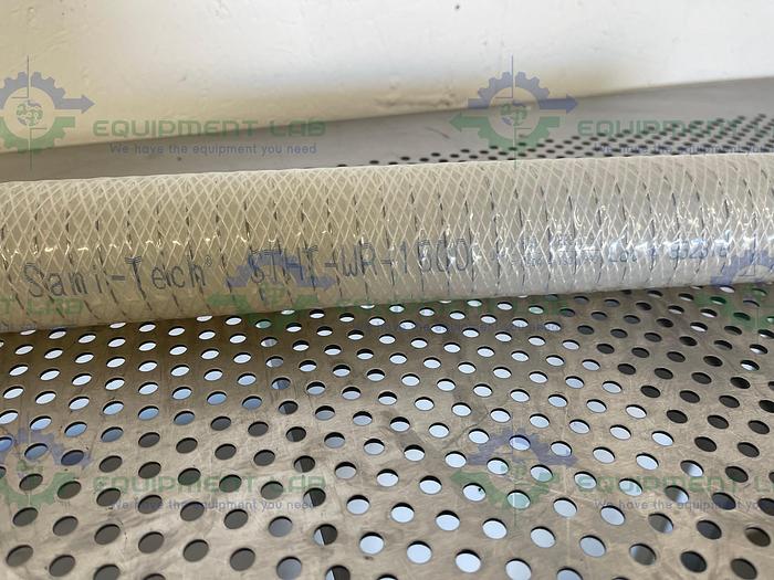 Used Sani-Tech  STHT-WR-1500 84" Wire-Reinforced Hose w/ 1 1/2" Sanitary Fitting