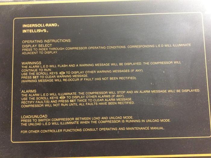Used Ingersoll-Rand SSR Rotary Screw Air Compressor