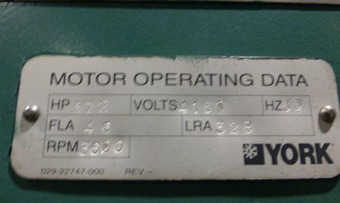Used YORK MAXE 550 TON CENTRIFUGAL CHILLER MFG. 2013