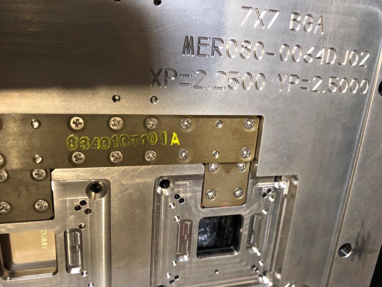 Used Delta Edge DE8000 7X7 BGA Test Handler Change Kit