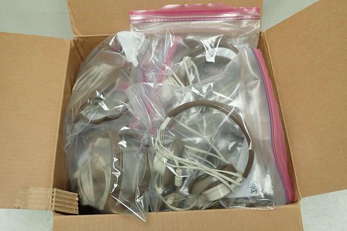 Used Lot of 19 Vintage Telex 610 Brown Headphones