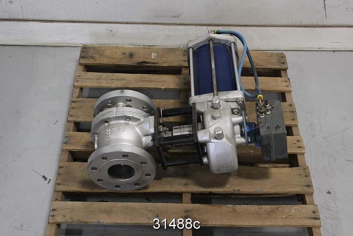 Used Neles Jamesbury MAO400DAGAS6STTBB 4" Control Ball Valve #31488