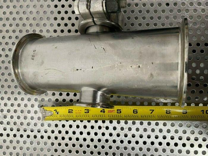 Used ITT Industries 117P55 Adjustable Pressure Switch w/ Piping & High Pressure Clamp