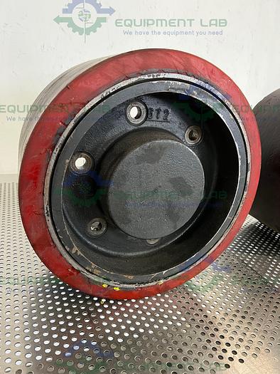 Used Lot of 2 - Raymond  10" x 5" Polyurethane Forklift Tires 6T2