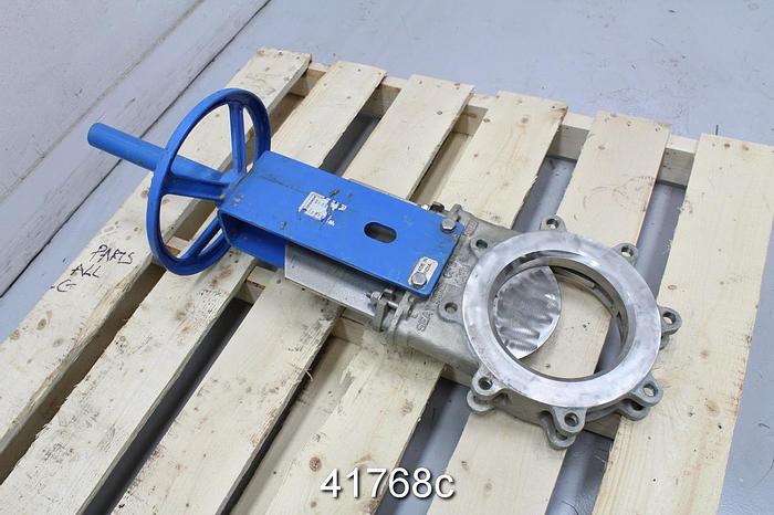Used Orbinox 8" ET04 Hand Operated Knife Gate Valve #41768