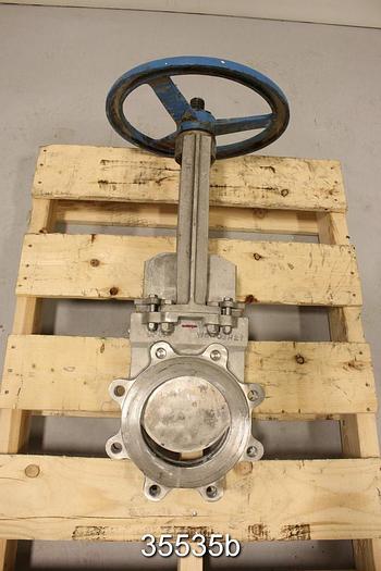 Used Velan 6" Hand Operated Knife Gate Valve #35535