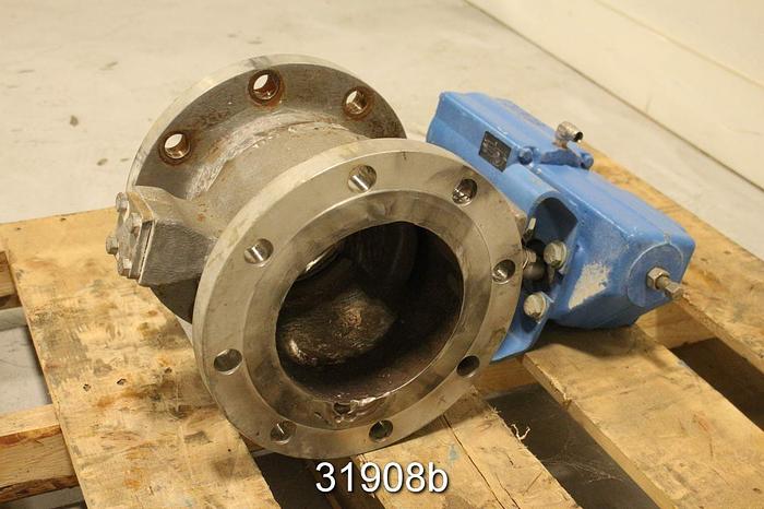 Used Neles Jamesbury R216 A06 CCJA 6" V-Ball Control Valve #31908