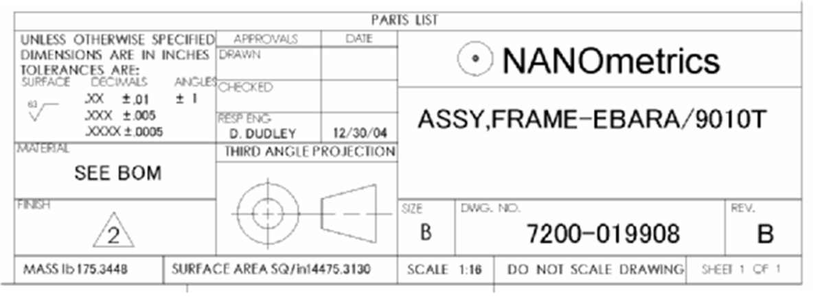 Used NanoSpec 9010FLASH-XLS Integrated Metrology System
