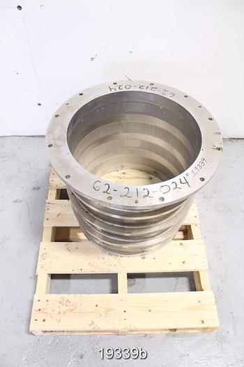 Used Beloit S18A Pressure Screen Basket, .25 Mm (0.010") Profiled Slots, 7-Slots Per Inch #19339