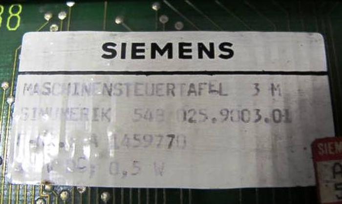 Gebraucht SIEMENS 3M Maschinensteuertafel SINUMERIK 584 025.9003.01