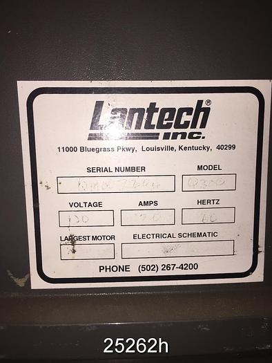 Used Lantech Q300 Stretch Wrapper, Model Q300 With Digital Controls, 120 Volts, 20 Amps. #25262