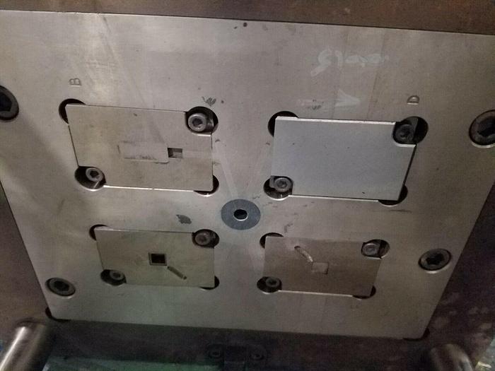 Used 10" x 12" DME Plastic Injection Mold Frame with interchangeable cavities