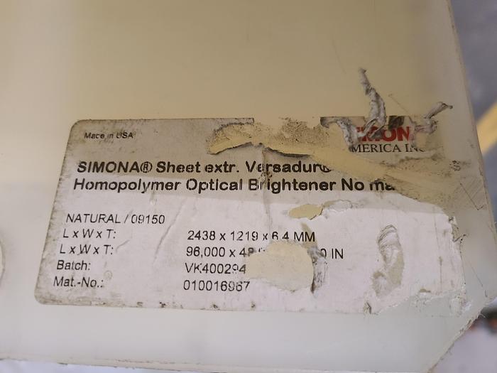Used Polypro Tank Counter Flow Rinse side and bottom support 18" x 18" x 24" Removable Partition - LARRY PLEASE CHECK DEMENTIONS