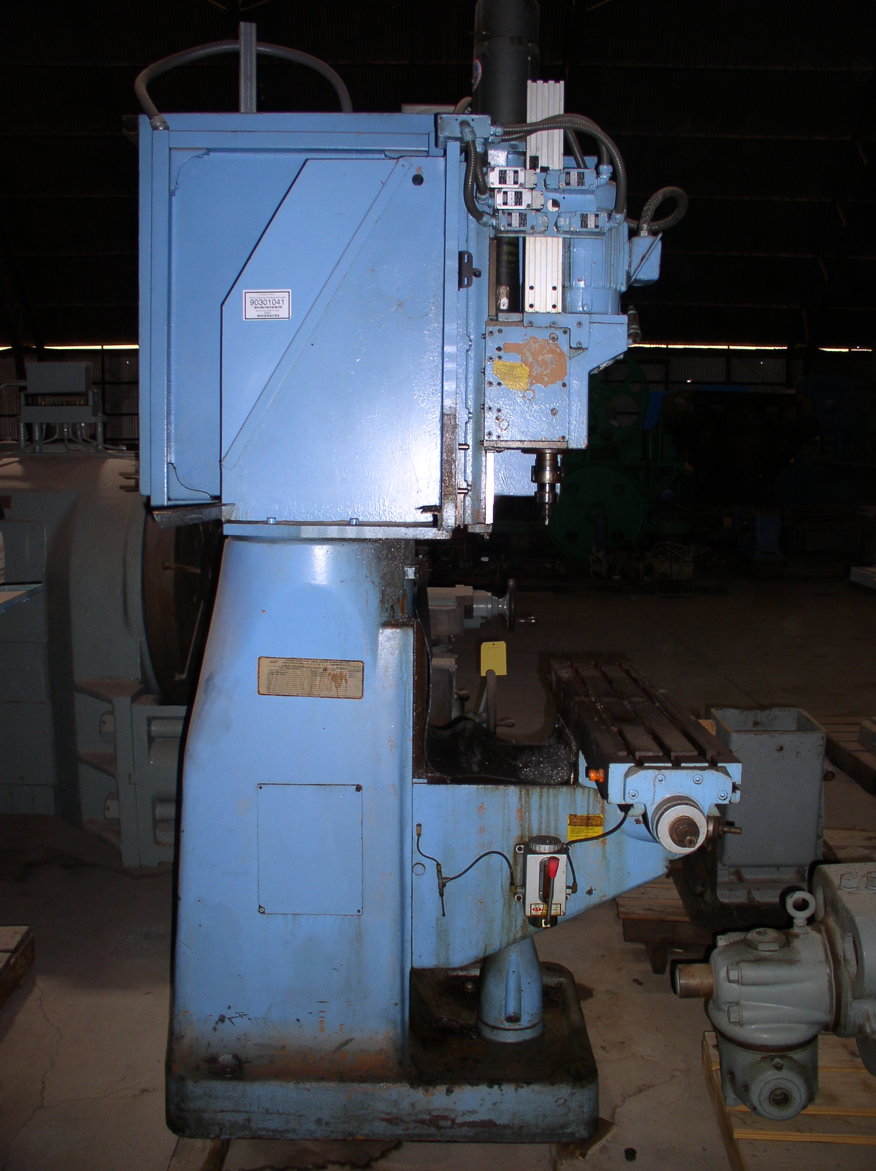 Used (1) Used Chigonia/Furguson Drill #120620-FIH-2, Table 42-1/8" LR x 9" FB table, 1.5 HP