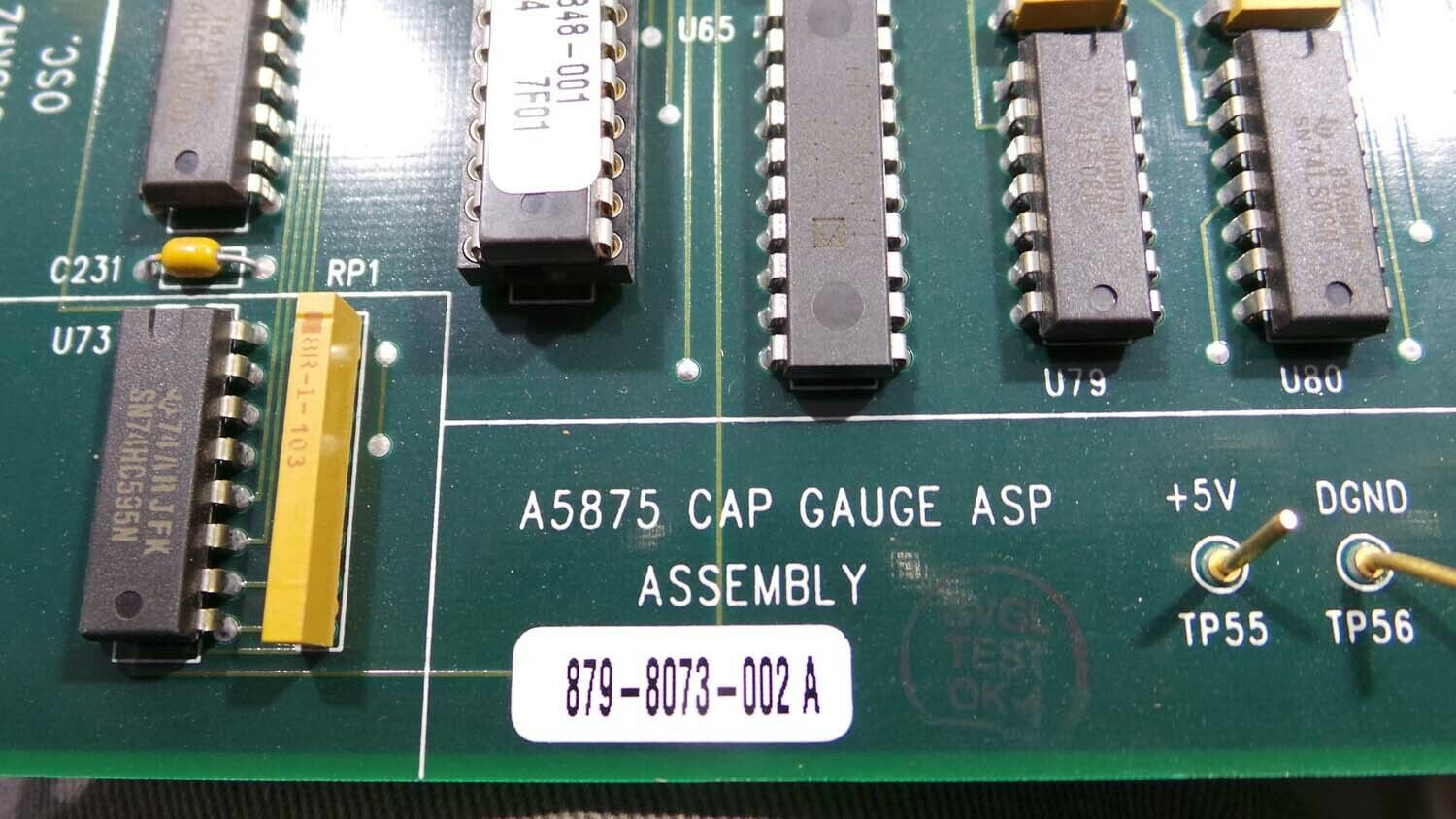 Used ASML  879-8073-002A Board, Cap Gauge ASP Assy Circuit