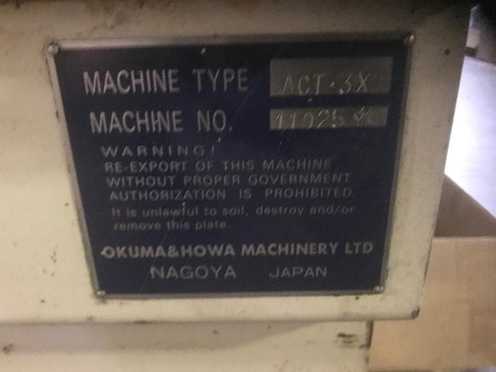 Used OKUMA HOWA ACT-3X 4-Axis Turning Center 1993