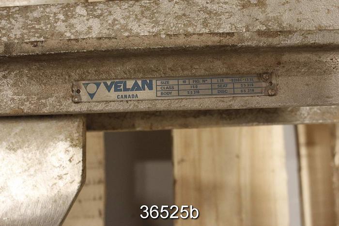 Used Velan 10" Hand Operated Knife Gate Valve #36525