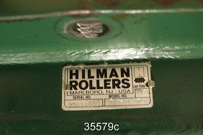 Used Hilman Rollers 37.5-0T-9725, 37.5 Ton Cap, Set #35579