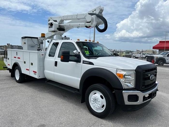 Used Altec AT40G 45ft Bucket Boom on 2012 Ford F550 4x4 Extended Cab Utility Truck - C14974