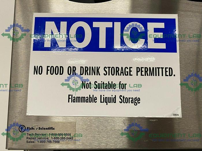 Used Fisher Scientific 13-986-126 Isotemp Plus Laboratory Refrigerator 1°- 12°C 115V