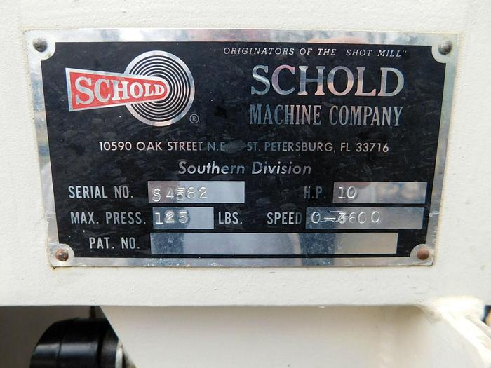 Used 20 HP SCHOLD HIGH SPEED DISPERSER (#9223)