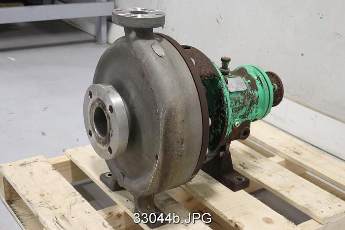 Used Goulds 3196 1.5x3x13 Pump, 5-Vane 11" Stainless Steel Impeller #33044