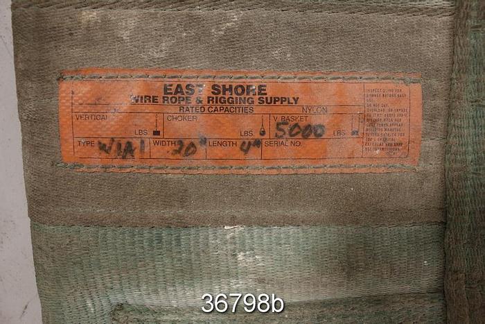 Used East Shore Wire Sling 4' Length, 20" Width, V-Basket 5000 Lbs #36798