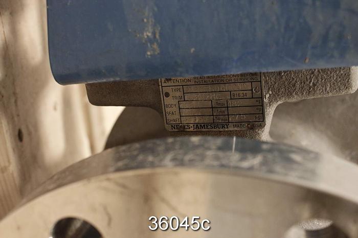 Used Neles Jamesbury R21CB04CCJA 4" V-Ball Control Valve #36045