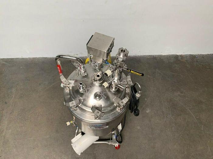 Used Howard 100 Liter Stainless Steel Jacketed Reactor w/ Bottom Magnetic Mixer 40PSI