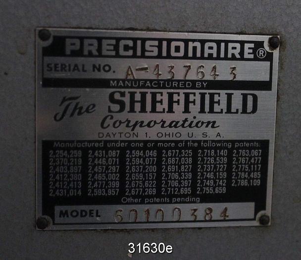 Used Sheffield 50100384 Precision Air Smoothness Tester #31630