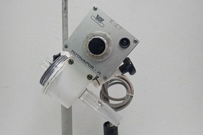 Used Buchi Rotavapor R Type KRvr 65/45 Rotary Evaporator Head with Glass and Stand