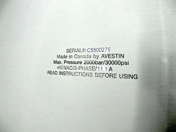 Used Avestin EmulsiFlex C55 High Pressure Homogenizer Emulsifier