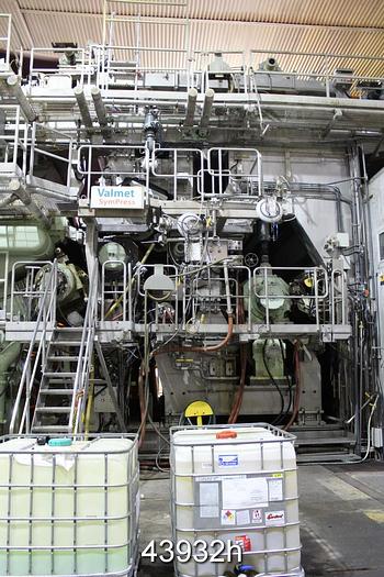 Used 290" Trim Complete Fourdrinier Paper Machine, with Metso Dilution Control Headbox #43932