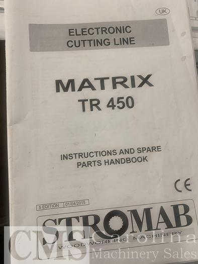 Used Stromab TR 450 Matrix Optimizing Saw