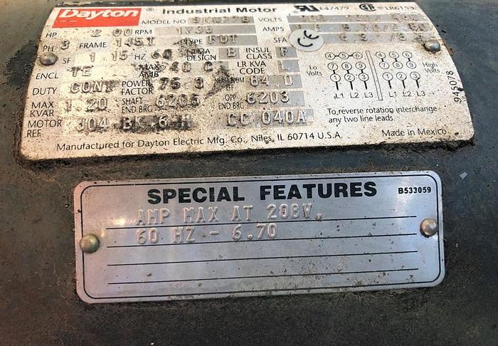 Used Mixer, Tumble, 20", C/st, Hopper, 2 HP #S743788