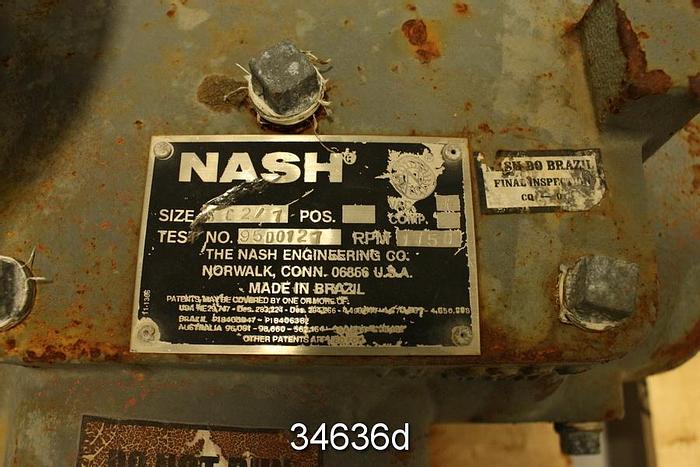 Used Nash SC2/7 Vacuum Pump #34636