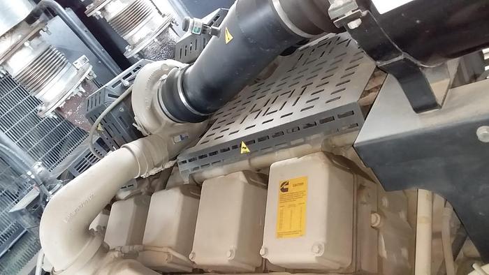 Used Cummins KTA38-G3 with Stamford alternator in container with Low hours.