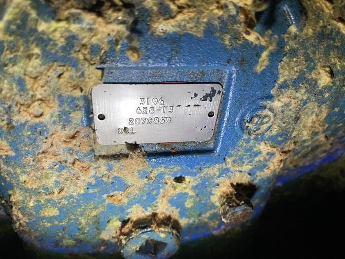 Used GOULDS MDL. 3196XLT 6 X 8-13 CENTRIFUGAL PUMP WITH 75 HP MOTOR