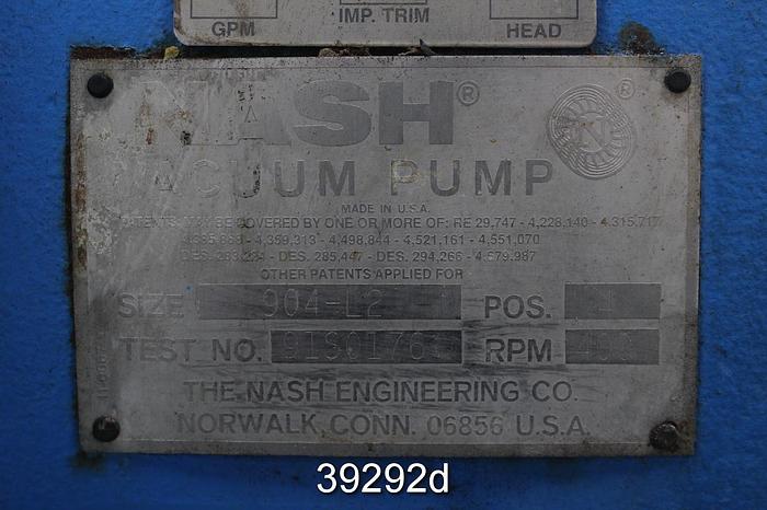 Used Nash 904-L2 Vacuum Pump #39292